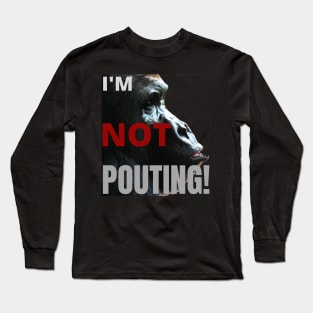 A gorilla, who isn't pouting Long Sleeve T-Shirt